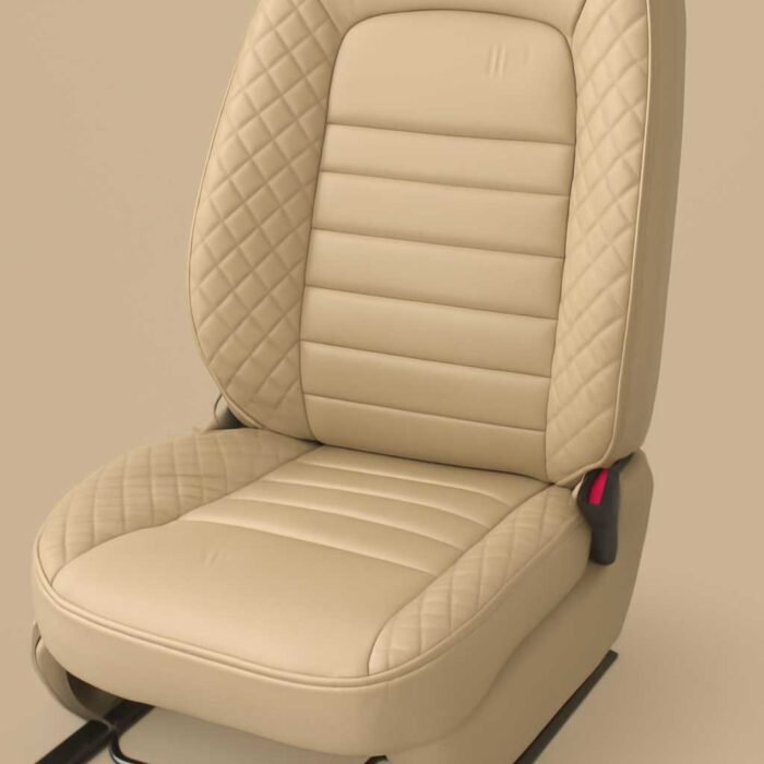 Artificial Leather Car Seat Covers Beige ChillSeat