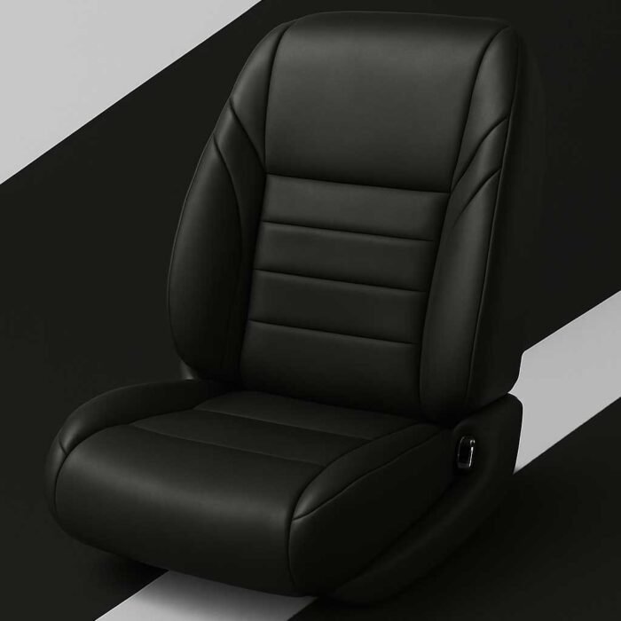 Artificial Leather Car Seat Covers Black RelaxFit