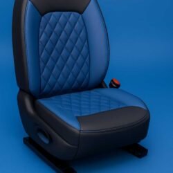 Artificial Leather Car Seat Covers Blue Black CozyRide for RS5 Car Seat Covers