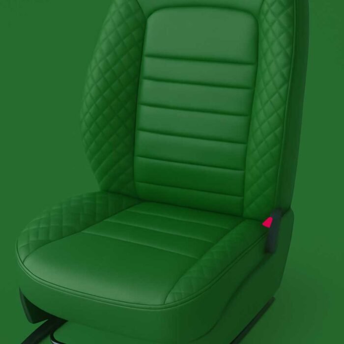 Artificial Leather Car Seat Covers Green ChillSeat