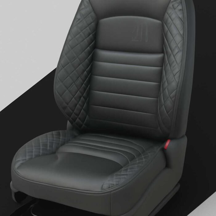 Artificial Leather Car Seat Covers Grey ChillSeat