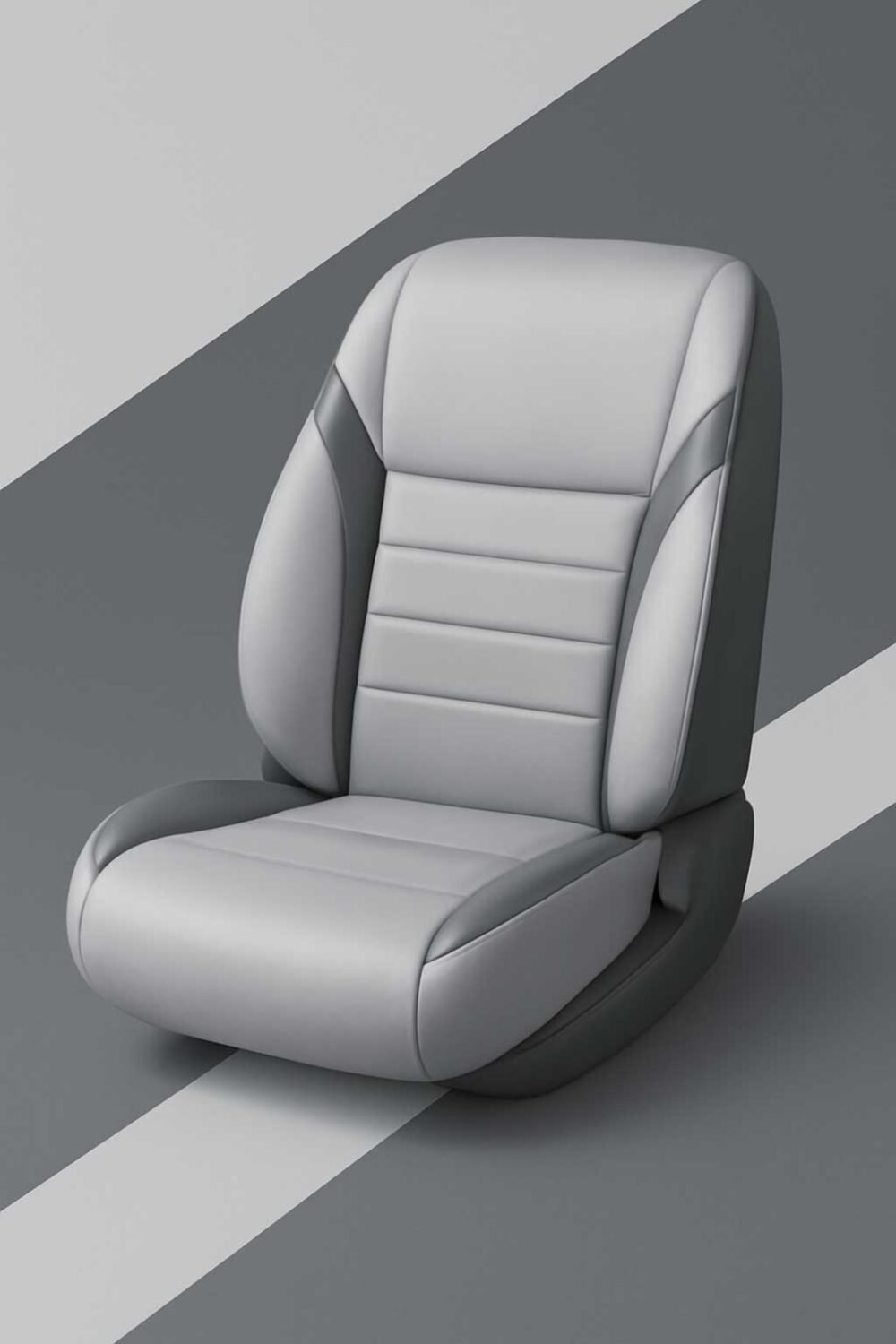Artificial Leather Car Seat Covers Silver Black RelaxFit for iX1 Car Seat Covers
