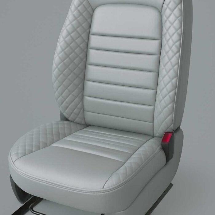 Artificial Leather Car Seat Covers Silver ChillSeat
