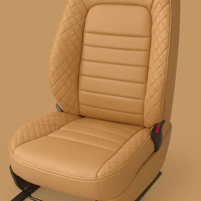 Artificial Leather Car Seat Covers full Beige ChillSeat
